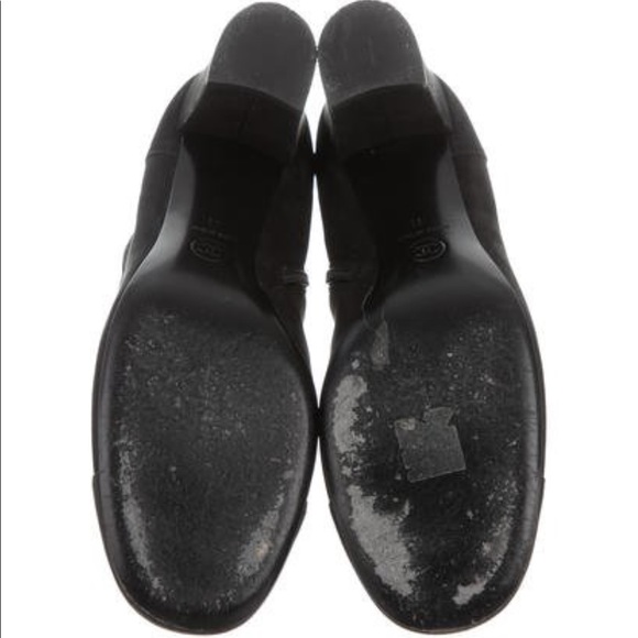 CHANEL NUBUCK CAP-TOE BOOTIES - Picture 5 of 5